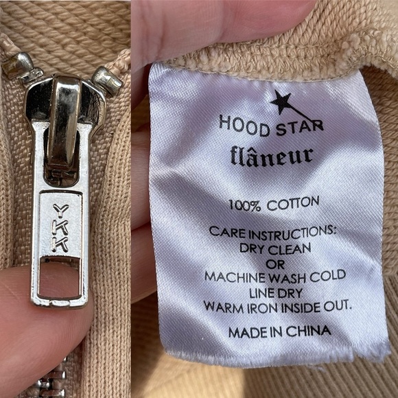 FLANEUR X HOODSTAR I’M STAR ZIP UP HOODIE SIZE LARGE - Picture 16 of 16